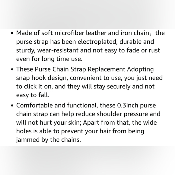 NEW Gold Tone Black Woven Purse Strap Lobster Swivel‎ Clasp- 15.4 Inch - Picture 6 of 6